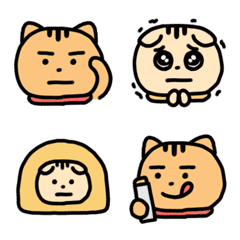 Scottish Fold. Cat Emoji