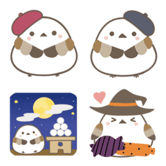 อิโมจิไลน์ Cute Shimaenaga autumn Emoji