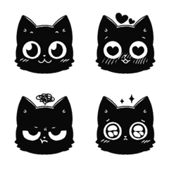 With Black Cat in conversation 2 Emoji