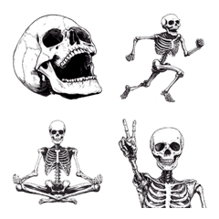 Cheerful Skeleton Emoji