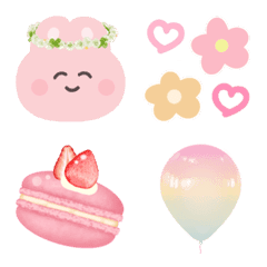 อิโมจิไลน์ Dreamy pastel emoji