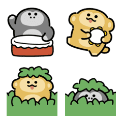 Monkey and gorilla anime emoji