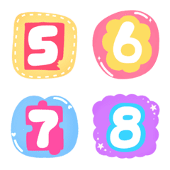 Cute Number Emoji v10