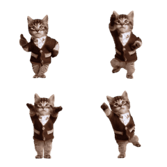 อิโมจิไลน์ Cat Dance Emoji