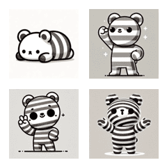 Stripe Bear Emojis