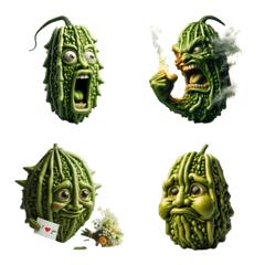 อิโมจิไลน์ Bitter Gourd Emoji Pack