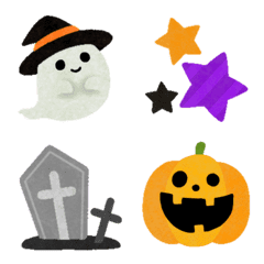 Mover! emoji de saudação de Halloween