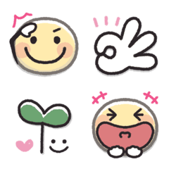 [Simple basic emoji]   - Crayon  -