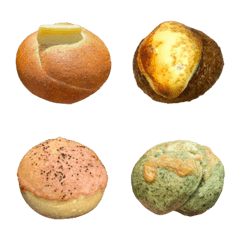 อิโมจิไลน์ Emoji with bagel 4