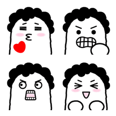 Mr. Afro is emotionally expressive