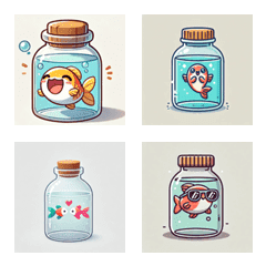 Bottle Fish Emoji