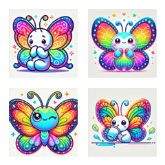 Rainbow Butterfly Emotions