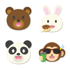 Animal emoticons assortment