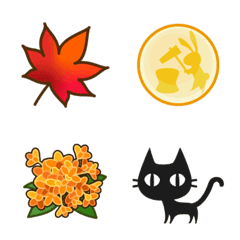 Cute emoji that can be used in autumn