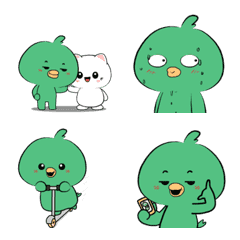 Green Bird : Animated Emoji