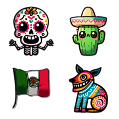 Cute emoji of Mexican