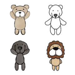 STUFFED ANIMALS in different styles