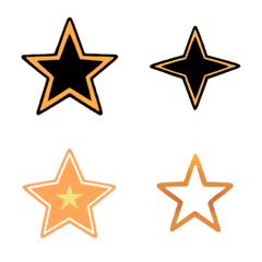 Night sky stars collection(yellow)