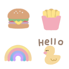 pastel color happy Emojis