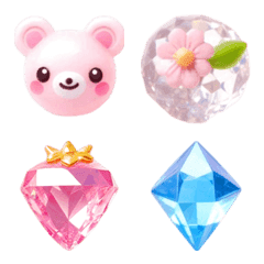 อิโมจิไลน์ Jewelry Bear Emoji 7