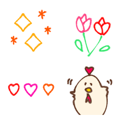 อิโมจิไลน์ colorful cute everyday easy to use emoji