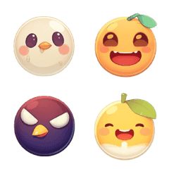 Various color emoticon stickers emoji 01