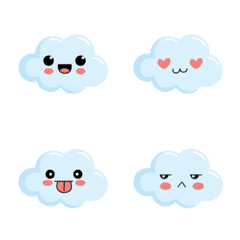 cute light blue cloud emoji