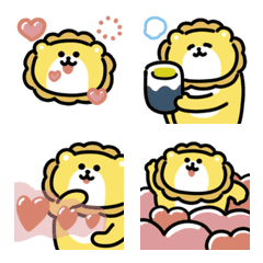 Heartful lion anime emoji