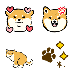 Shiba Inu Emoji -Red-