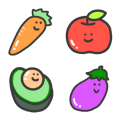 Vegetables to fruits no emoji