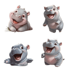 Baby Hippo Emoji