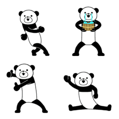 Bergerak! Panda yang energik: Emoji