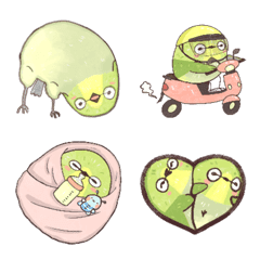 Green haired boy sticker