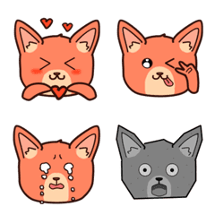 Little fox HongHong emojis