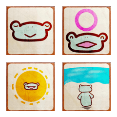 อิโมจิไลน์ Frog Tiles +