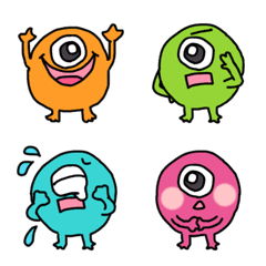 Colorful Round Monsters