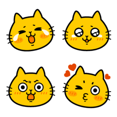 猫好きのための絵文字（茶トラ猫編）