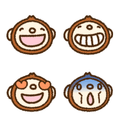 yuko's monkey (simple) Emoji