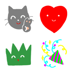 Easy to use Emojis/ Cats and friends