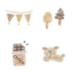 All brown emoji