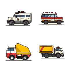 อิโมจิไลน์ Working Vehicles Emojis