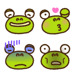 yuko's frog (simple) Emoji