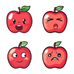 Cute Pop Apple Emojis