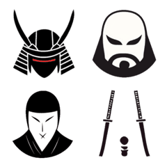 อิโมจิไลน์ Japanese SAMURAI Emoji created by AI