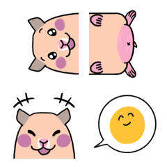 อิโมจิไลน์ Hamusutannu, a good hamster's Emoji Ver2