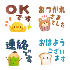 Colorful cute little stickers