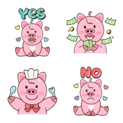 Pig cute emoji1