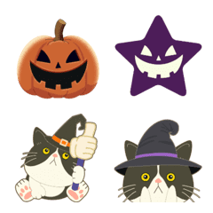 【動く】ハチワレぶーにゃん＊ハロウィン