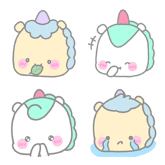 อิโมจิไลน์ Unikornz cozy emoji 1