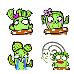 Cute funny cactus